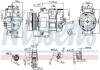 Компрессор кондиционера NISSENS 890550 (фото 1)