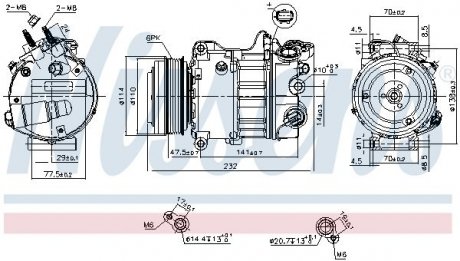 Компресор кондиціонера NISSENS 890585