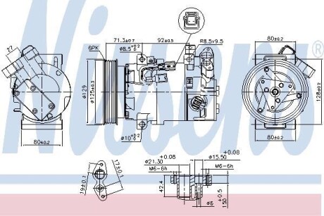 Компрессор кондиционера NISSENS 890586