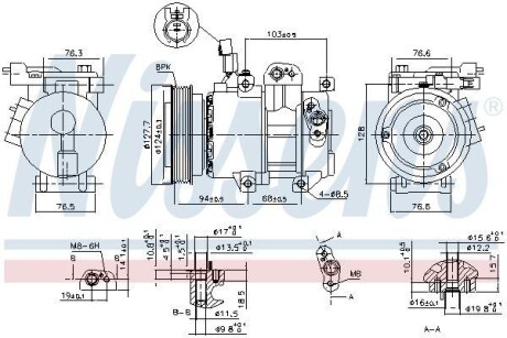 Компрессор кондиционера NISSENS 890621