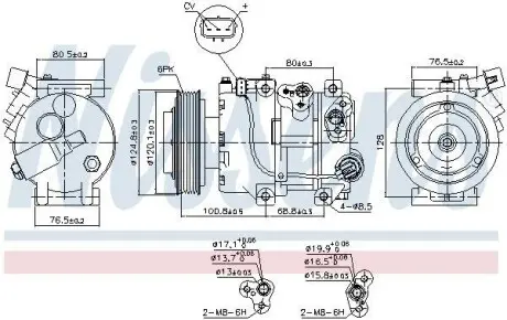 Компресор кондиціонера NISSENS 890651
