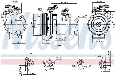 Компрессор кондиционера NISSENS 890662