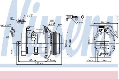 Компресор кондицiонера NISSENS 89081