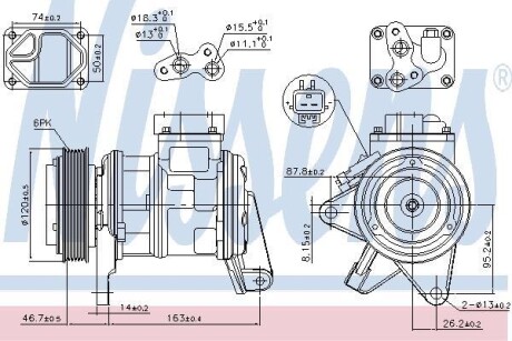 Компрессор кондиционера NISSENS 89087