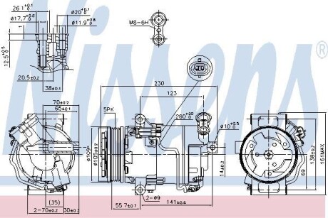 Компресор кондицiонера NISSENS 89216