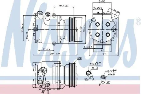 Компресор кондиціонера First Fit NISSENS 89233