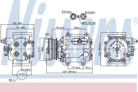 Компрессор кондиционера NISSENS 89239