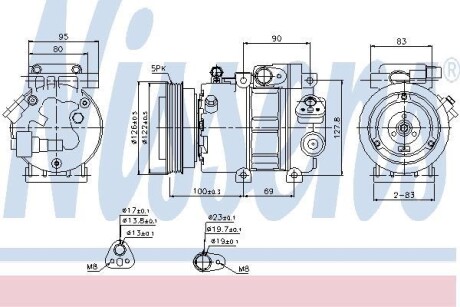 Компрессор кондиционера NISSENS 89292