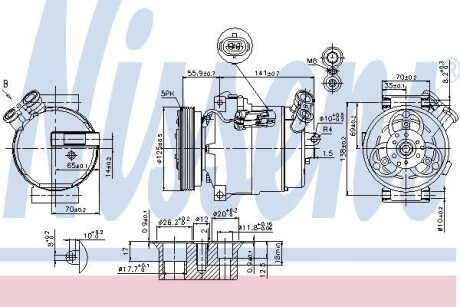 Компресор кондиціонера NISSENS 89308