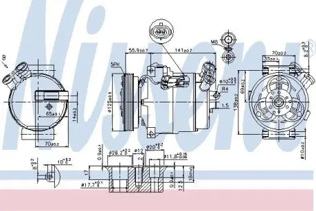 Компресор кондиціонера NISSENS 89308