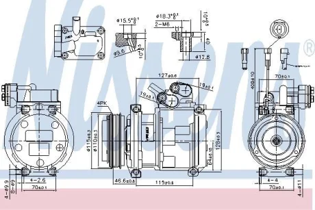 Компресор кондицiонера NISSENS 89329