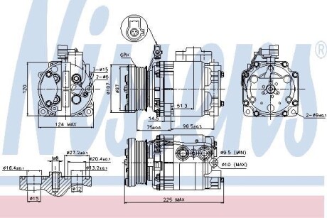 Компрессор кондиционера NISSENS 89354