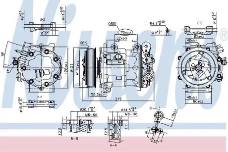 Компресор кондицiонера NISSENS 89362