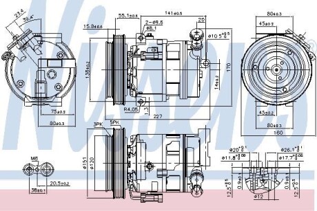 Компресор кондиціонера First Fit NISSENS 89396