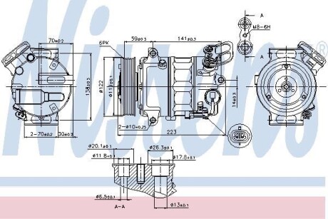 Компрессор кондиционера NISSENS 89420