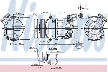 Компрессор кондиционера NISSENS 89420