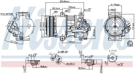 Компрессор кондиционера NISSENS 89479