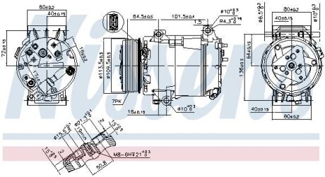 Компресор кондицiонера NISSENS 89481