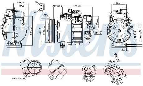 Компрессор кондиционера NISSENS 89513