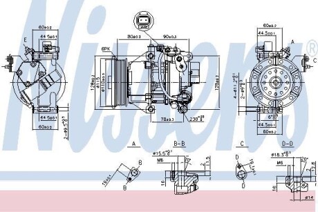 Компрессор кондиционера NISSENS 89554