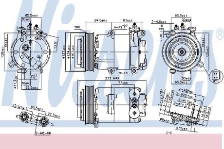 Компрессор кондиционера NISSENS 89569