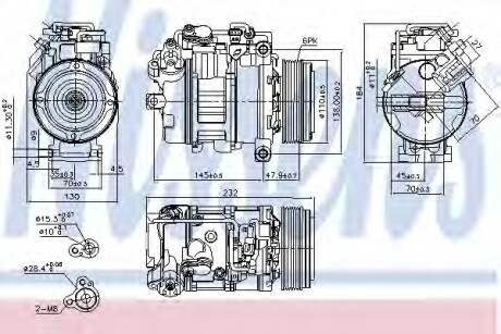 Компрессор кондиционера NISSENS 89593