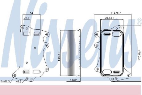 Масляный радиатор NISSENS 90903