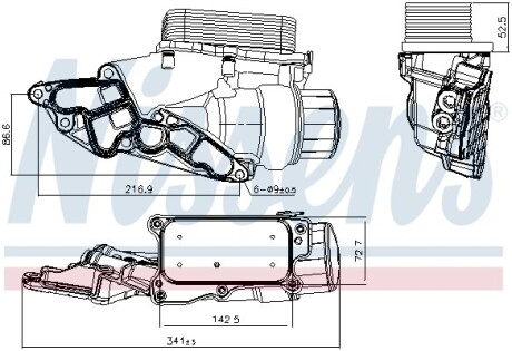 Масляный радиатор NISSENS 90933