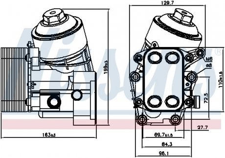 Масляный радиатор NISSENS 91154