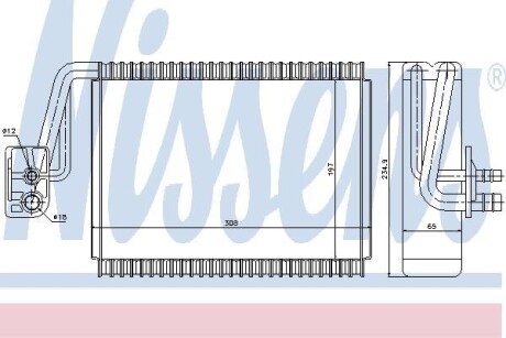 Випарювач кондиціонера NISSENS 92174