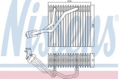 Испаритель кондиционера NISSENS 92176