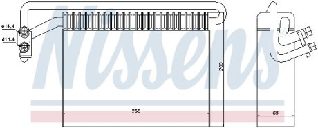 Випарник кондицiонера NISSENS 92177