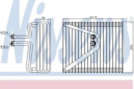 Випарник кондиціонера NISSENS 92206