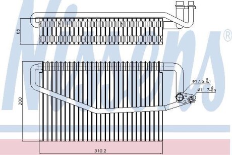 Випарник кондиціонера NISSENS 92245