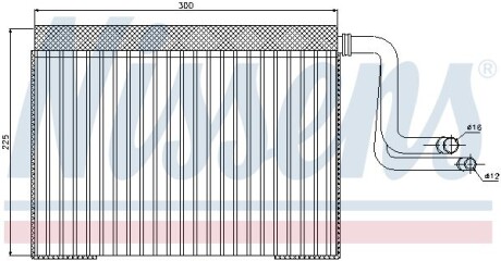 Випарник кондиціонера NISSENS 92268