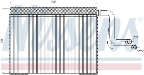 Випарник кондиціонера NISSENS 92268