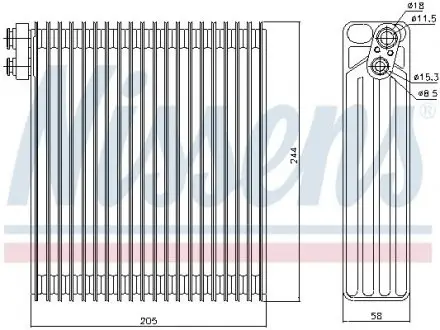 Испаритель кондиционера NISSENS 92302