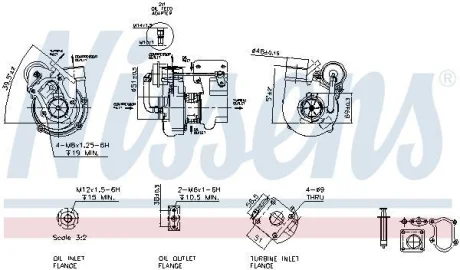 CITROEN Турбіна JUMPER I 2.8 00-, FIAT, PEUGEOT NISSENS 93041