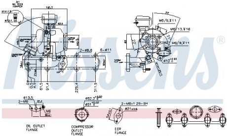 Турбокомпрессор NISSENS 93068