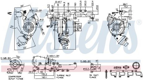 VW Турбіна BEETLE 1.6 11-, CADDY III 1.6 10-, GOLF VI 1.6 09-, AUDI, SKODA NISSENS 93076