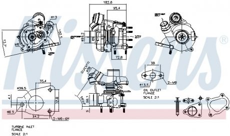 Турбіна OPEL/RENAULT VIVARO/TRAFIC 2.0 CDTi M9R 06- NISSENS 93139