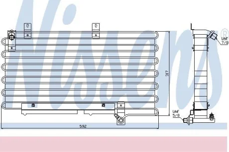 Радiатор кондицiонера NISSENS 94000