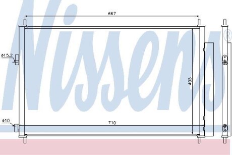 Конденсатор кондиционера TOYOTA RAV4 2.0-3.5i (выр-во) NISSENS 940021