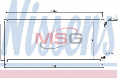 Радиатор кондиционера NISSENS 940051