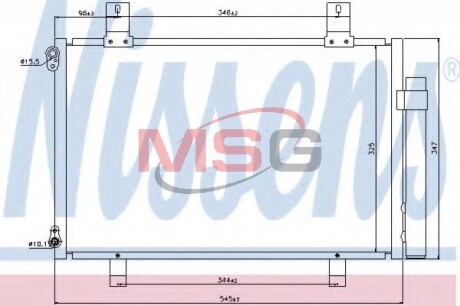 Радiатор кондицiонера NISSENS 940057