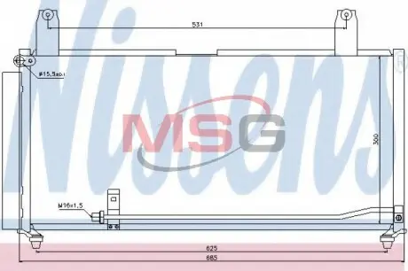 Радиатор кондиционера NISSENS 940080