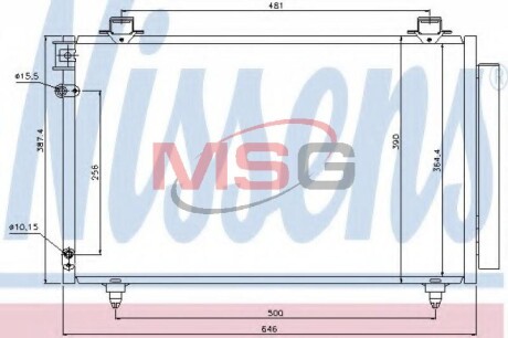 Радиатор кондиционера NISSENS 940081