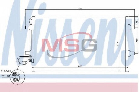 Радиатор кондиционера NISSENS 940086