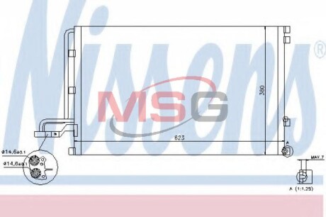 Радиатор кондиционера NISSENS 940087