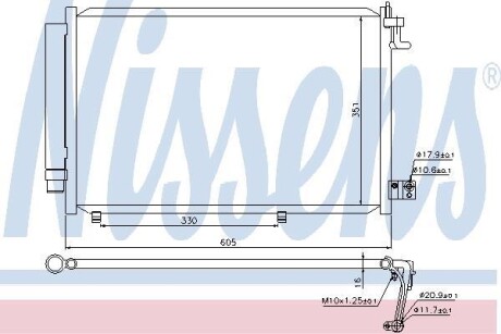 Радиатор кондиционера NISSENS 940108